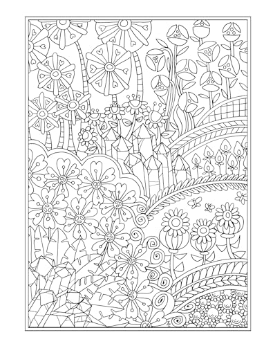 Creative Haven Entangled Gardens Coloring Book - Retail Maharaj