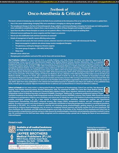 TEXTBOOK OF ONCO-ANESTHESIA & CRITICAL CARE - Retail Maharaj