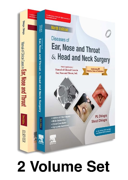 Diseases of Ear, Nose & Throat and Head & Neck Surgery, 9e with Manual of Clinical Cases in Ear, Nose and Throat, 3e (Set) - Retail Maharaj