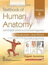 Textbook Of Human Anatomy With Color Atlas And Clinical Integration 2 Vol Set (Vol 3 Lower Limb & Vol 4 Abdomen And Pelvis) With Companion Workbook (Pb 2024) - Retail Maharaj