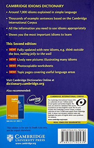 Cambridge Idioms Dictionary, 2Nd Edition - Retail Maharaj