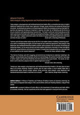 Data Analysis Using Regression and Multilevel/Hierarchical Models (Analytical Methods for Social Research) - Retail Maharaj