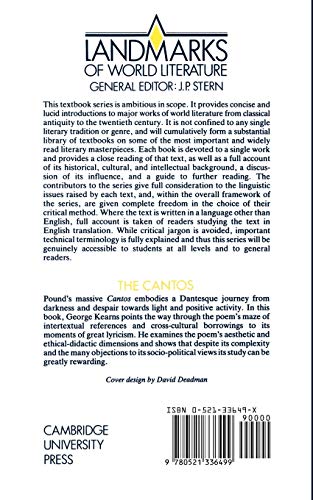 Ezra Pound: The Cantos (Landmarks of World Literature) - Retail Maharaj