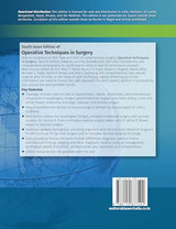 Operative Techniques in Surgery, 2nd South Asian ed - Retail Maharaj