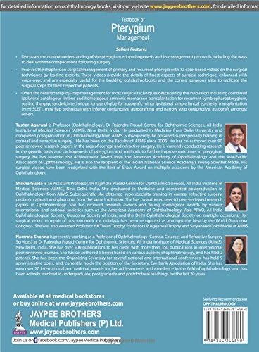 TEXTBOOK OF PTERYGIUM MANAGEMENT WITH DVD-ROM - Retail Maharaj