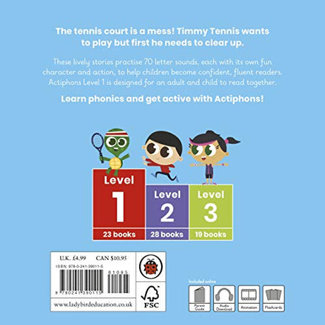 Actiphons Level 1 Book 3 Timmy Tennis: Learn phonics and get active with Actiphons! - Retail Maharaj