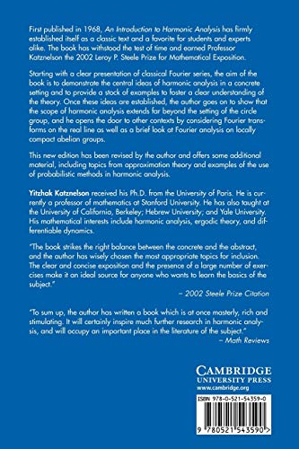 An Introduction to Harmonic Analysis (Cambridge Mathematical Library) - Retail Maharaj