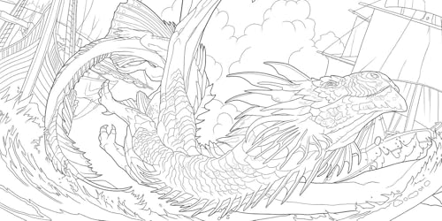 Dragons of the Realms: An Official Dungeons & Dragons Coloring Book - Retail Maharaj