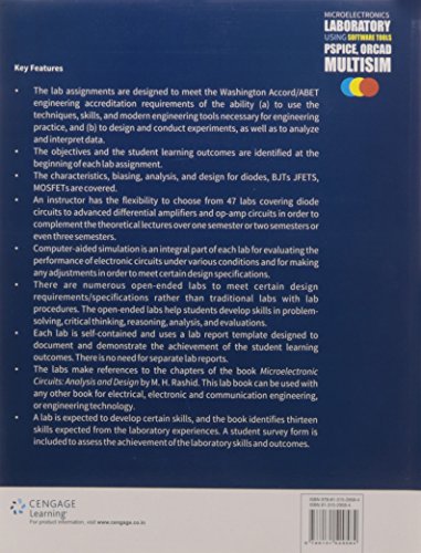 Microelectronics Laboratory using Software Tools: Pspice, Orcad, Multisim, 1st Edition - Retail Maharaj