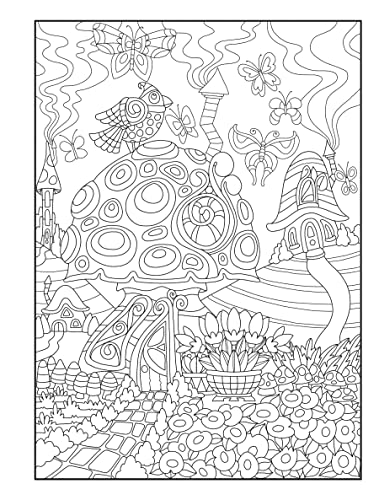 Creative Haven Whimsical Houses Coloring Book - Retail Maharaj