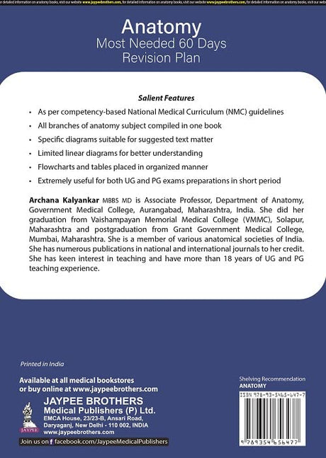 ANATOMY MOST NEEDED (60 DAYS REVISION PLAN) - Retail Maharaj