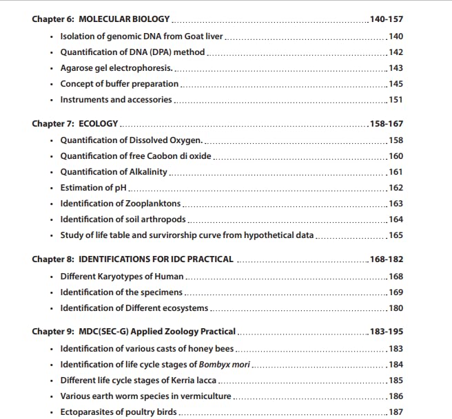 ZOOLOGY PRACTICAL MANUAL (3RD & 4TH SEMESTER) - Retail Maharaj