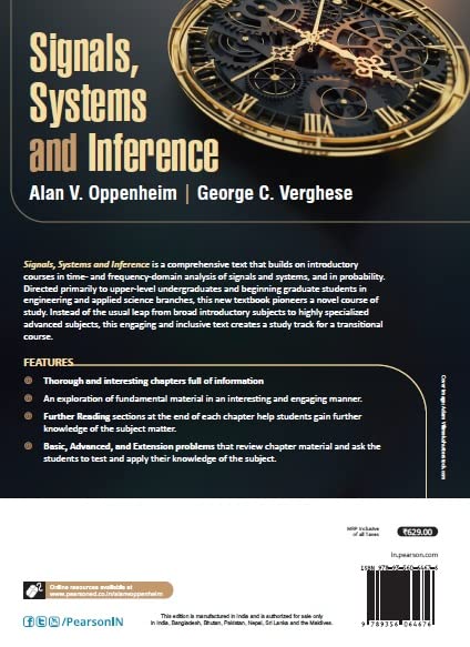 Pearson Signals, Systems and Inference - Retail Maharaj