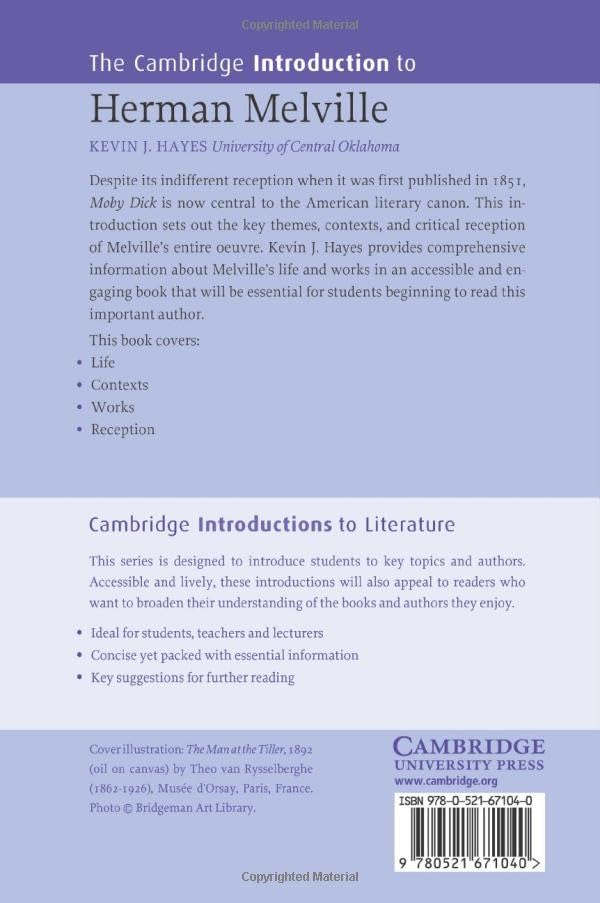 The Cambridge Introduction to Herman Melville (Cambridge Introductions to Literature) - Retail Maharaj
