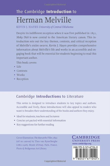 The Cambridge Introduction to Herman Melville (Cambridge Introductions to Literature) - Retail Maharaj