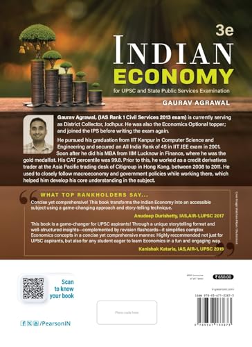 Indian Economy for UPSC and State Public Services Examination | Prelims & Mains and State Civil Services Examination | 25 Flashcards Covering Budget 2025 & Economic Survey 2024-2025| 3rd Edition | - Pearson - Retail Maharaj