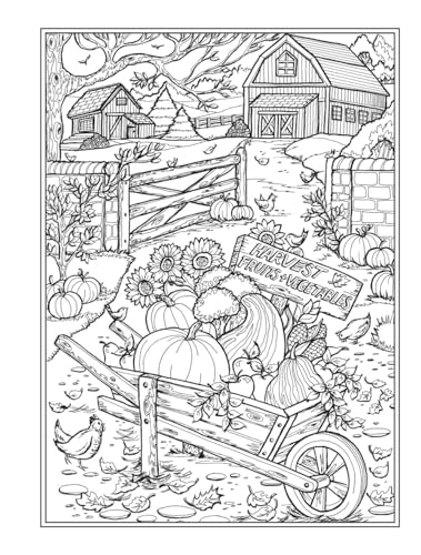 Creative Haven Autumn Charm Coloring Book - Retail Maharaj