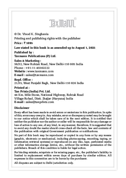 Taxmann's Students' Guide to Income Tax | University Edition [AY 2025-26] – Exam-focused Textbook Featuring—Clear Explanations | Practical Examples | Stepwise Guidance for Students - Retail Maharaj