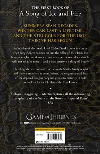A Game of Thrones (Reissue): Book 1 (A Song of Ice and Fire): The bestselling classic epic fantasy series behind the award-winning HBO and Sky TV show and phenomenon GAME OF THRONES - Retail Maharaj