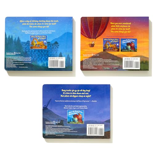 Where Do Diggers, Trains, and Planes Sleep at Night? Board Book Boxed Set (Where Do...Series) - Retail Maharaj