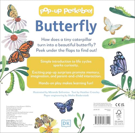 Pop-Up Peekaboo! Butterfly: Pop-Up Surprise Under Every Flap! - Retail Maharaj