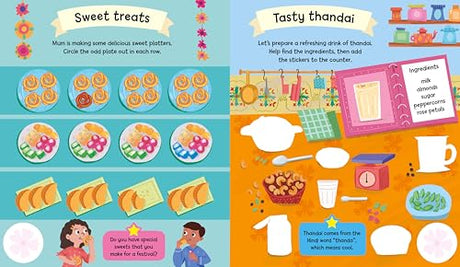 Happy Holi Sticker Activity Book: With over 400 stickers - Retail Maharaj