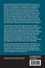 The Cambridge Companion to Kants Critique of Pure Reason - Retail Maharaj