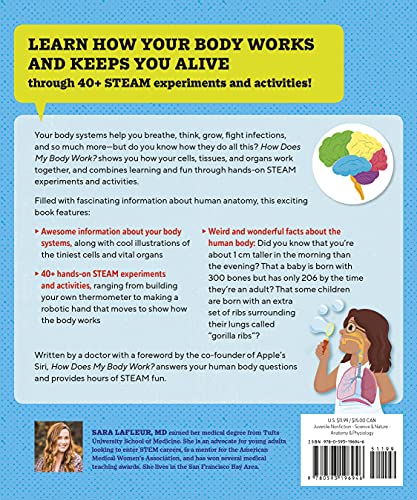 How Does My Body Work? Human Body Book for Kids: STEAM Experiments and Activities for Kids 8-12 - Retail Maharaj