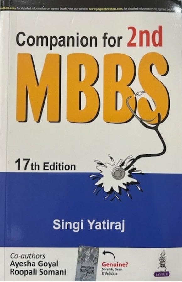 COMPANION FOR 2ND MBBS - Retail Maharaj