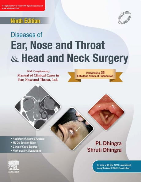 Diseases of Ear, Nose & Throat and Head & Neck Surgery, 9e with Manual of Clinical Cases in Ear, Nose and Throat, 3e (Set) - Retail Maharaj