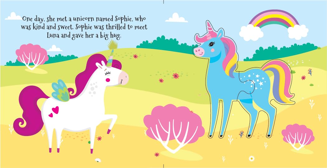 Booktopus Square Puzzle Board Book - Unicorn Friends Learning Puzzle with Easy Grip Pieces - Educational Toys for Kids 4+ Years - Motor Skil: Puzzle Book - Retail Maharaj