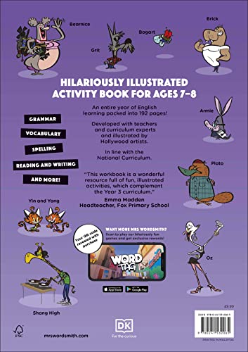 Mrs Wordsmith Year 3 English Sensational Workbook, Ages 7–8 (Key Stage 2): + 3 Months of Word Tag Video Game - Retail Maharaj