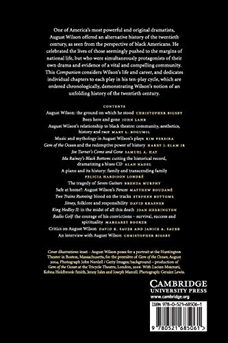 The Cambridge Companion to August Wilson - Retail Maharaj