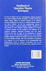 HANDBOOK OF OPERATION THEATRE TECHNIQUE - Retail Maharaj