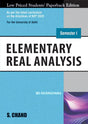 Elementary Real Analysis, Semester I: NEP-2022 for the University of Delhi - Retail Maharaj