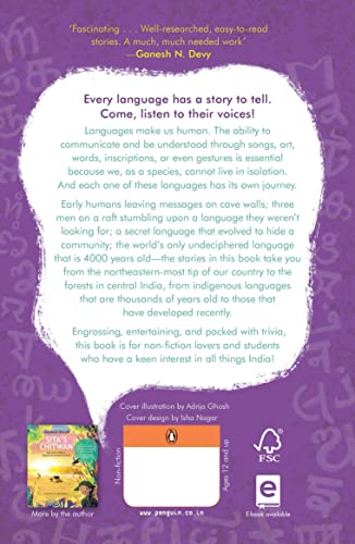 Taatung Tatung and Other Amazing Stories of India’s Diverse Languages: Birth of Languages, Sanskrit, Hijra Farsi, Evolution of Languages, Hindustani, French, Parsi, English, Great Andamanese, Bangla, Urdu, Bultoo Radio, Gondi, Nepali and more | Ages 12+ - Retail Maharaj