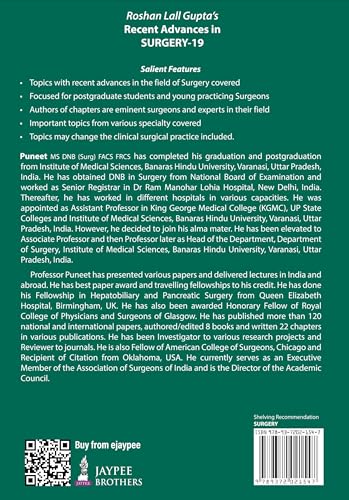 Roshan Lall Gupta’s: Recent Advances in Surgery (Volume 19) - Retail Maharaj