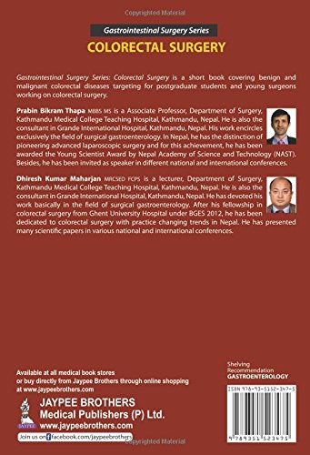 GASTROINTESTINAL SURGERY SERIES: COLORECTAL SURGERY - Retail Maharaj