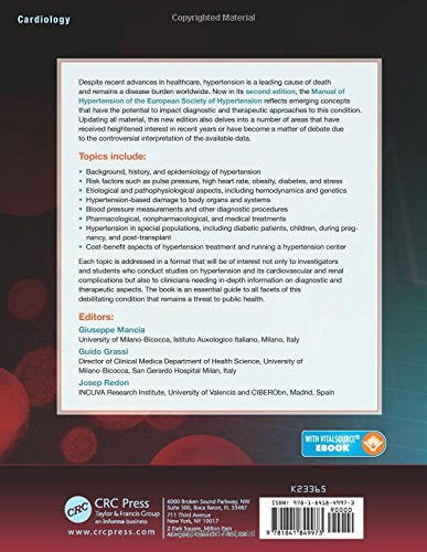 Manual Of Hypertension Of The European Society Of Hypertension - Retail Maharaj