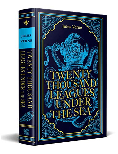 Twenty Thousand Leagues Under the Sea, Jules Verne Classic Novel, (Captain Nemo, Ocean Adventure Tale), Ribbon Page Marker, Perfect for Gifting - Retail Maharaj