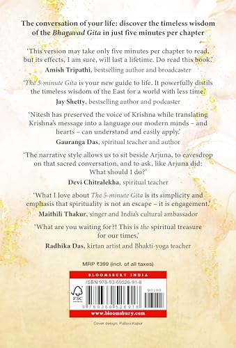 The 5-minute Gita: Timeless Wisdom for Everyday Life - Retail Maharaj