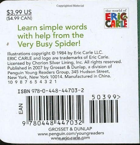 The Very Busy Spider's Favorite Words: A Mini-Board Book - Retail Maharaj