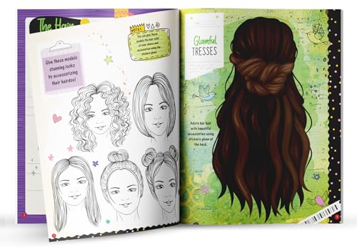 Stick and Style - Hair cuts & Do ups (Sticker Activity Book) - Retail Maharaj