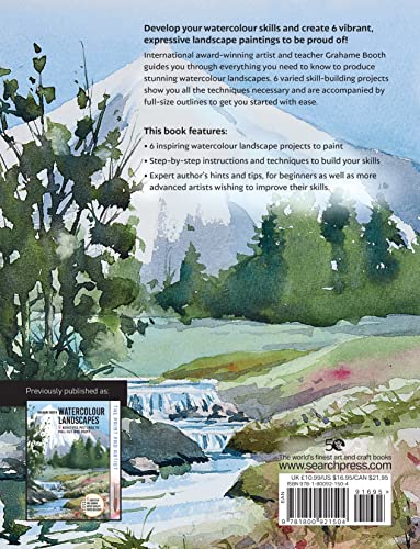 Watercolour Landscapes: 6 Easy Step-By-Step Projects to Get You Started (Anyone Can Paint) - Retail Maharaj