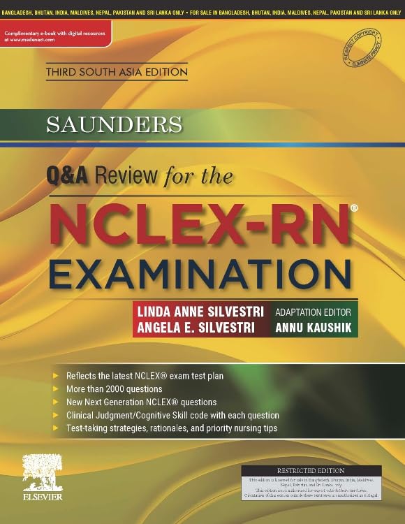 Saunders Q&A Review for the NCLEX0RN® Examination, Third South Asia Edition - Retail Maharaj