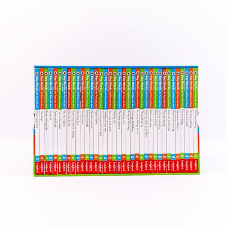 Key Words with Peter and Jane: 36 Classic Storybooks Box-Set - Level 1 to 12 - Practice Reading | Sight Words | Comprehension Questions | Writing Activity - Retail Maharaj
