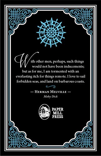 Moby Dick Herman Melville Classic Novel (Travel and Adventure, Captain Ahab, Whaling, Sailing and Fishing Tale), Ribbon Page Marker, Perfect for Gifting - Retail Maharaj