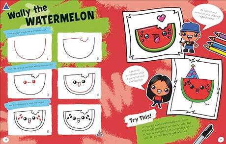 Draw with Art for Kids Hub Cute and Funny Foods - Retail Maharaj