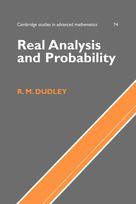 Real Analysis and Probability: 74 (Cambridge Studies in Advanced Mathematics) - Retail Maharaj