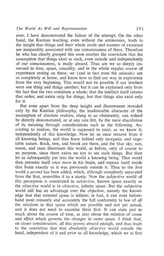 SCHOPENHAUER-THE WORLD AS WILL AND REPRE - Retail Maharaj
